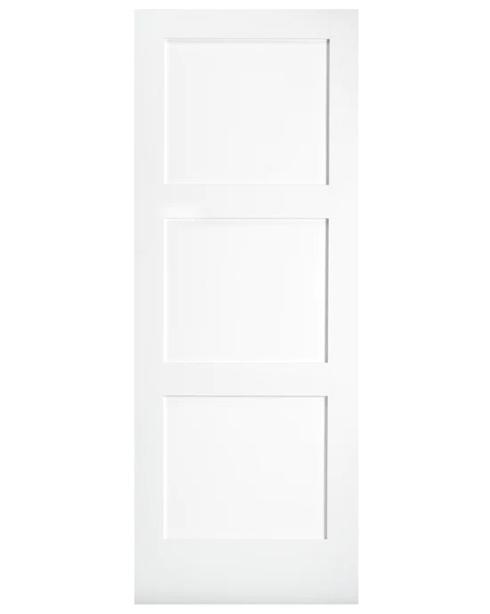 3 Panel Shaker Primed Solid Core Interior Door