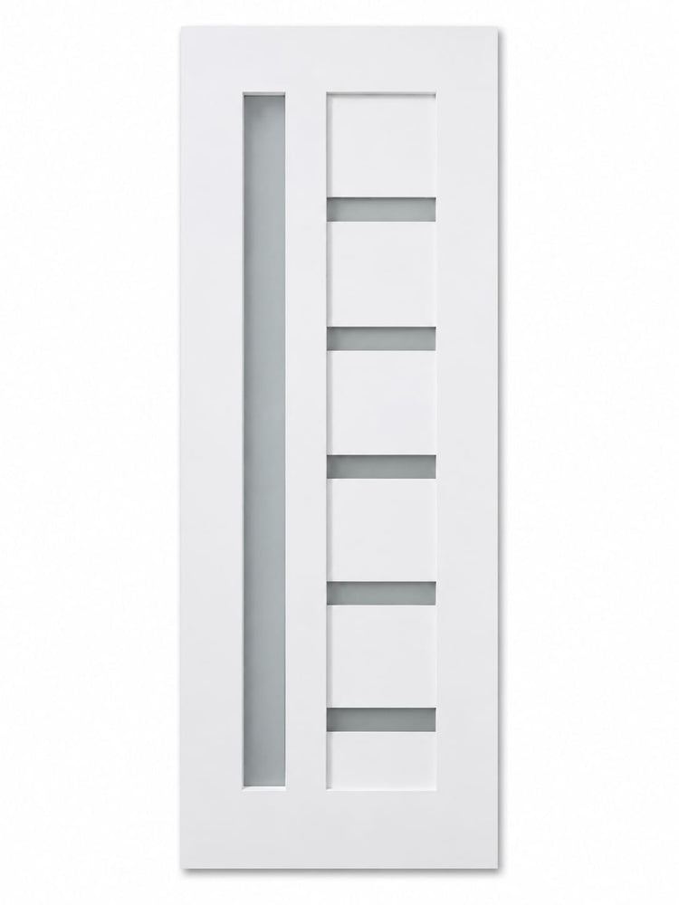 Aurora 7-Lite Frosted Glass Interior Door Slab