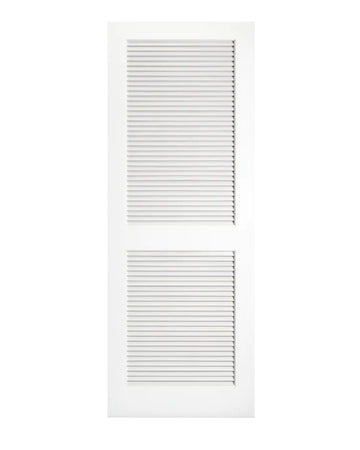 Primed Louver Over Louver Doors