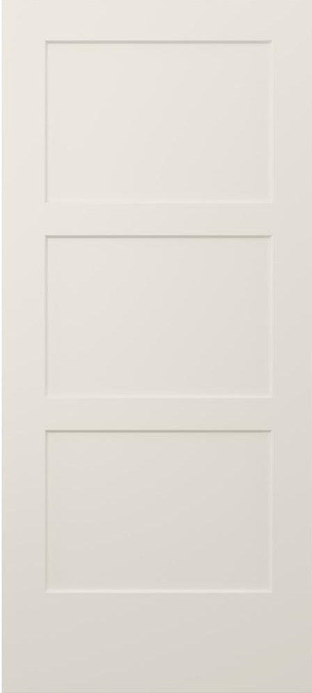 Smooth 3 Panel Equal Shaker Moulded Interior Door Slab supplier illustration