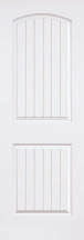 Smooth 2 Panel Roundtop Plank Moulded Interior Door Slab supplier illustration