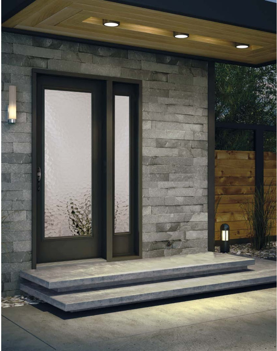 Novatech Oceana Decorative Glass Fiberglass Entry Door