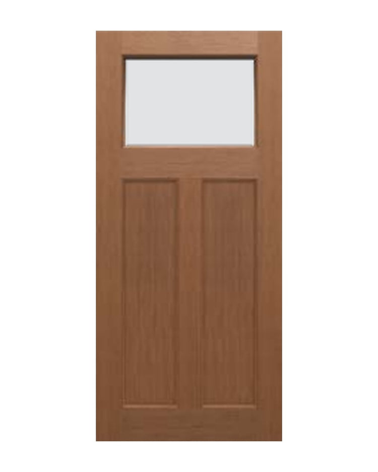 PlastPro Fir Shaker Glass Door Fiberglass Exterior Door