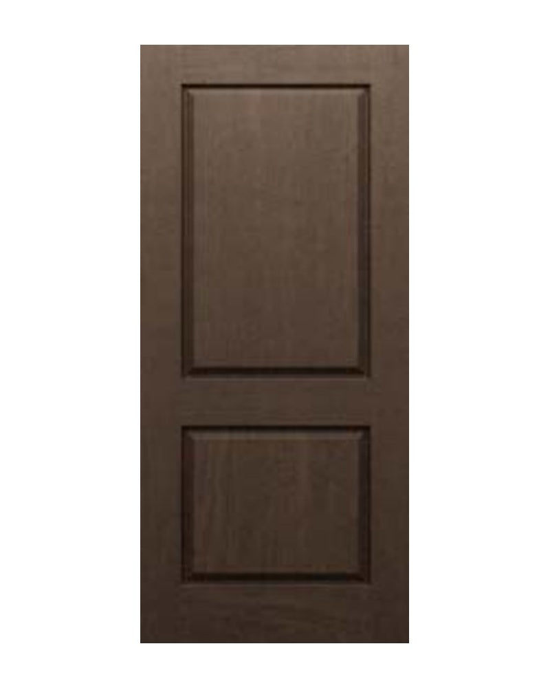 PlastPro HVHZ Rustic Square 2-Panel Fiberglass Exterior Door