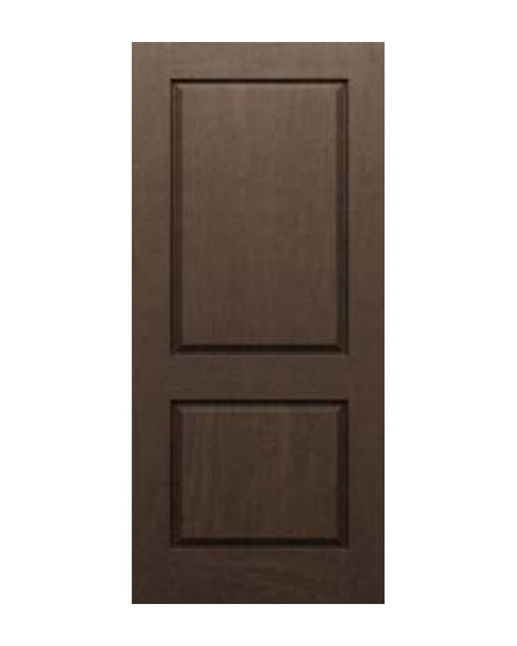 PlastPro HVHZ Rustic Square 2-Panel Fiberglass Exterior Door
