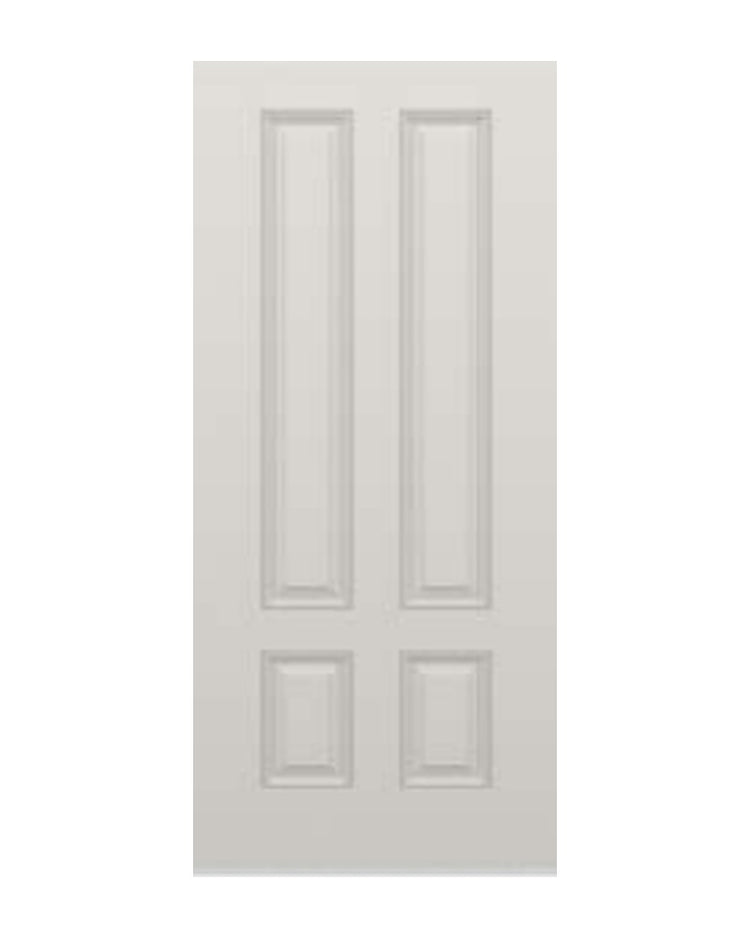 PlastPro Smooth 3-Panel DRS49 Fiberglass Exterior Door