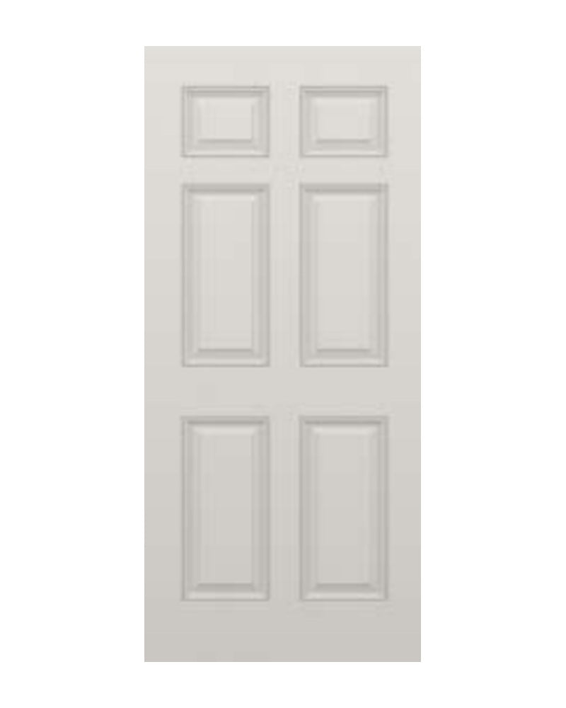 PlastPro Smooth 6-Panel Fiberglass Exterior Door