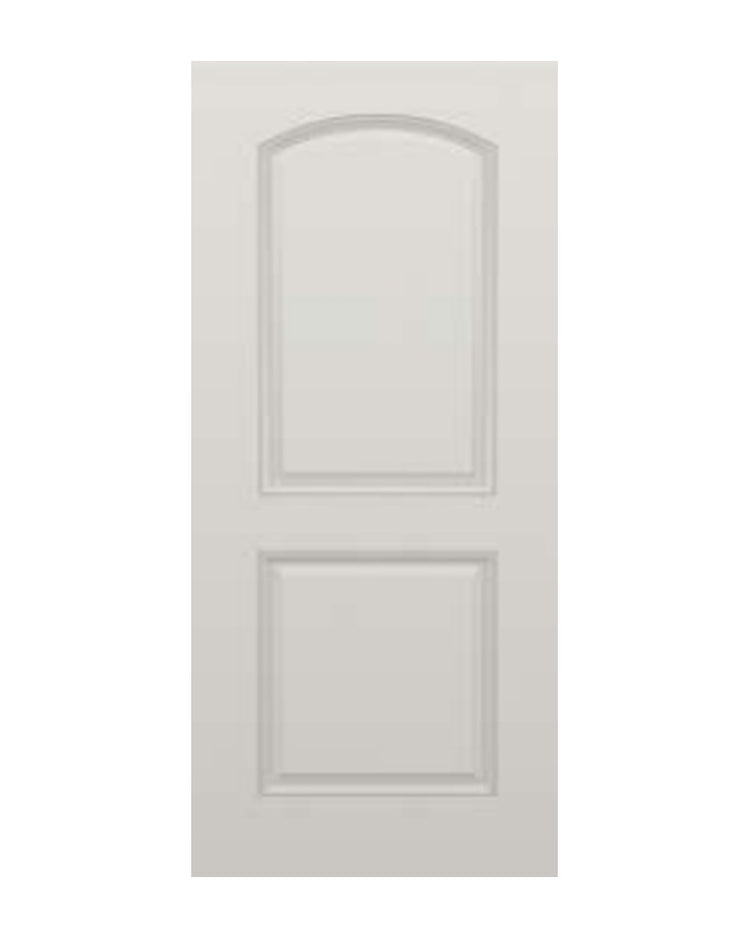 PlastPro Smooth Arched 2-Panel Fiberglass Exterior Door