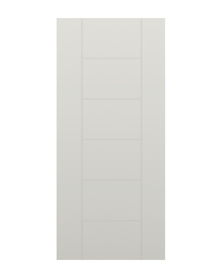 PlastPro HVHZ Smooth Modern DMS5HI Fiberglass Exterior Door