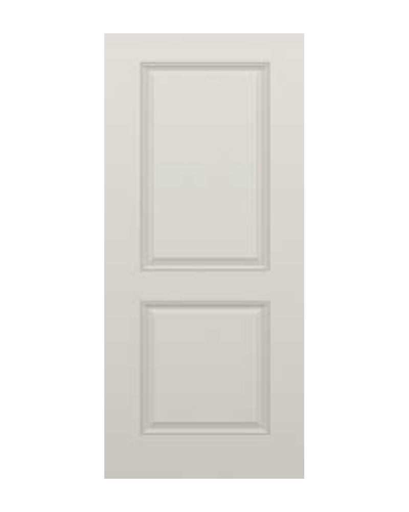 PlastPro HVHZ Smooth Square 2-Panel Fiberglass Exterior Door
