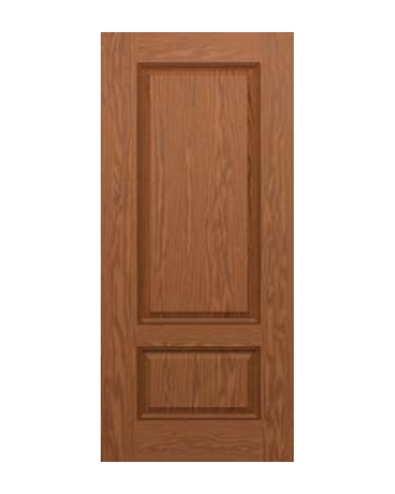 PlastPro Oak Woodgrain 2-Panel DRG29 Fiberglass Exterior Door