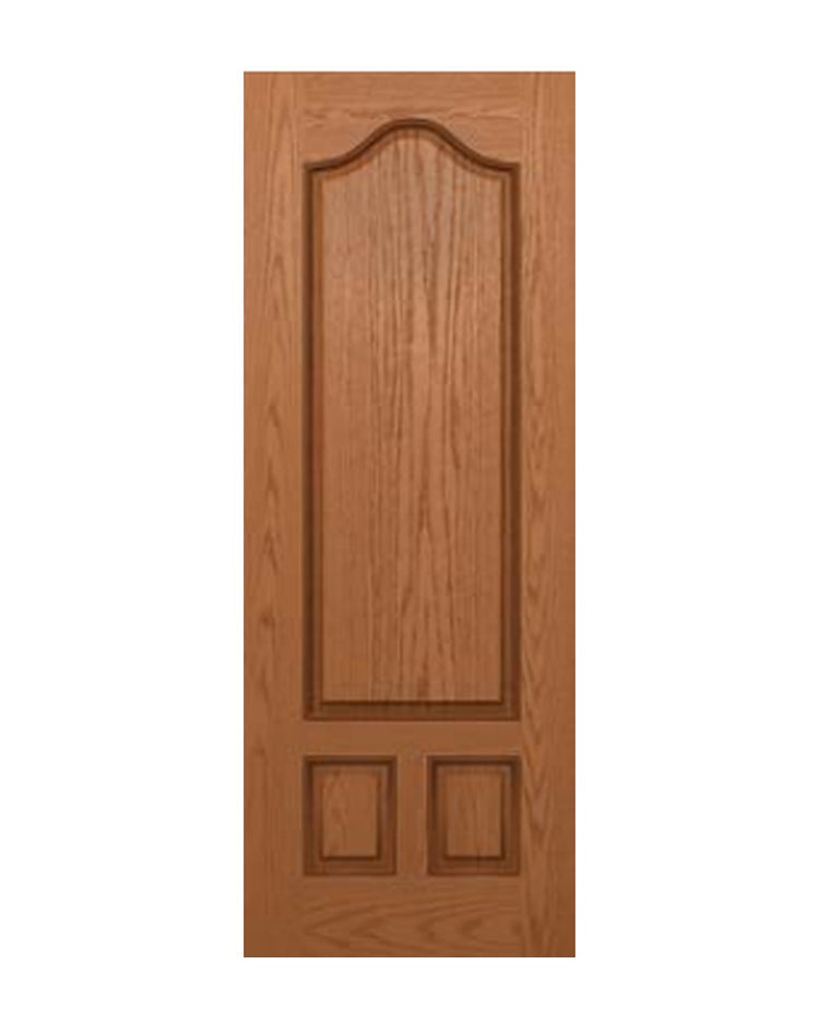 PlastPro Oak Woodgrain 3-Panel DRG3080 Fiberglass Exterior Door
