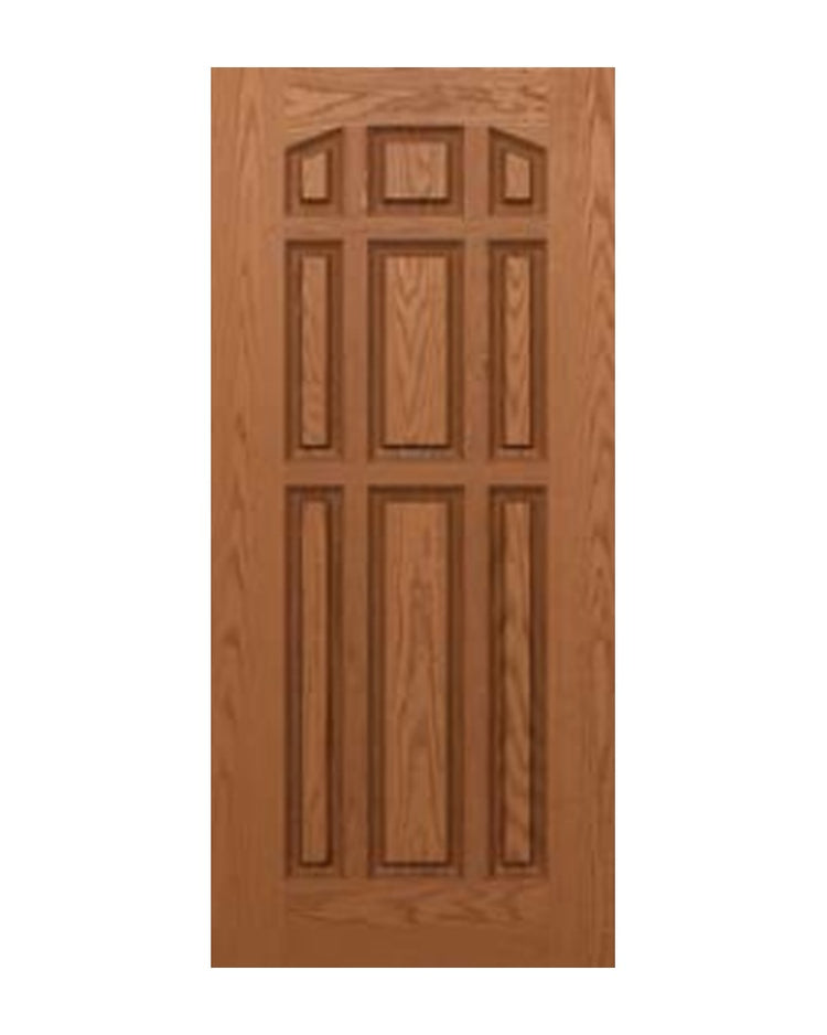 PlastPro Oak Woodgrain Arch DRG90 Fiberglass Exterior Door