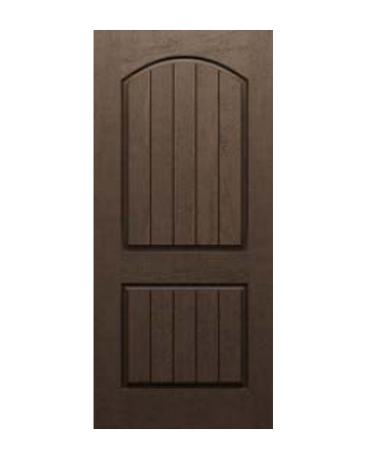 PlastPro Rustic Arched Plank Fiberglass Exterior Door