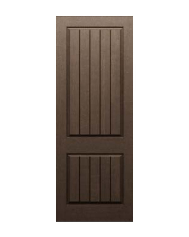 PlastPro Rustic Square Plank Fiberglass Exterior Door