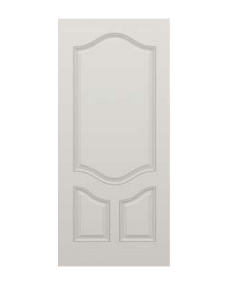 PlastPro Smooth 3-Panel DRS3P Fiberglass Exterior Door