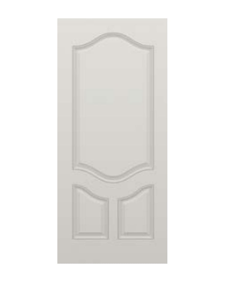 PlastPro Smooth 3-Panel DRS3P Fiberglass Exterior Door