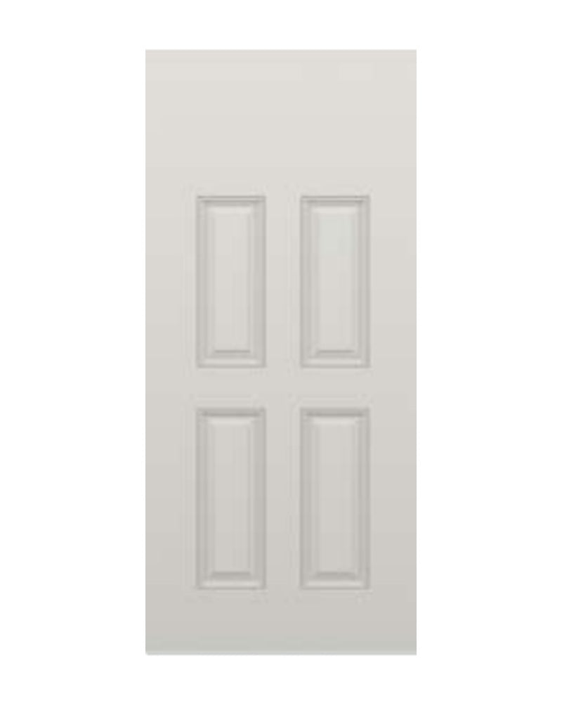 PlastPro Smooth 4-Panel Fiberglass Exterior Door