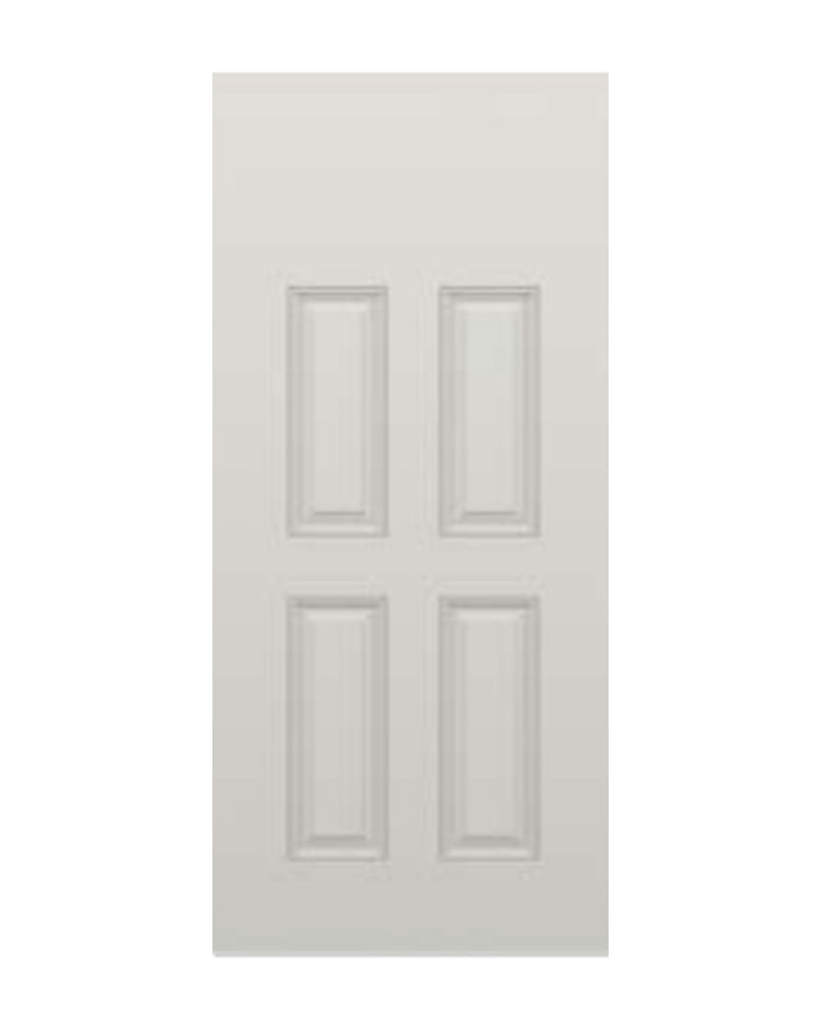 PlastPro Smooth 4-Panel Fiberglass Exterior Door
