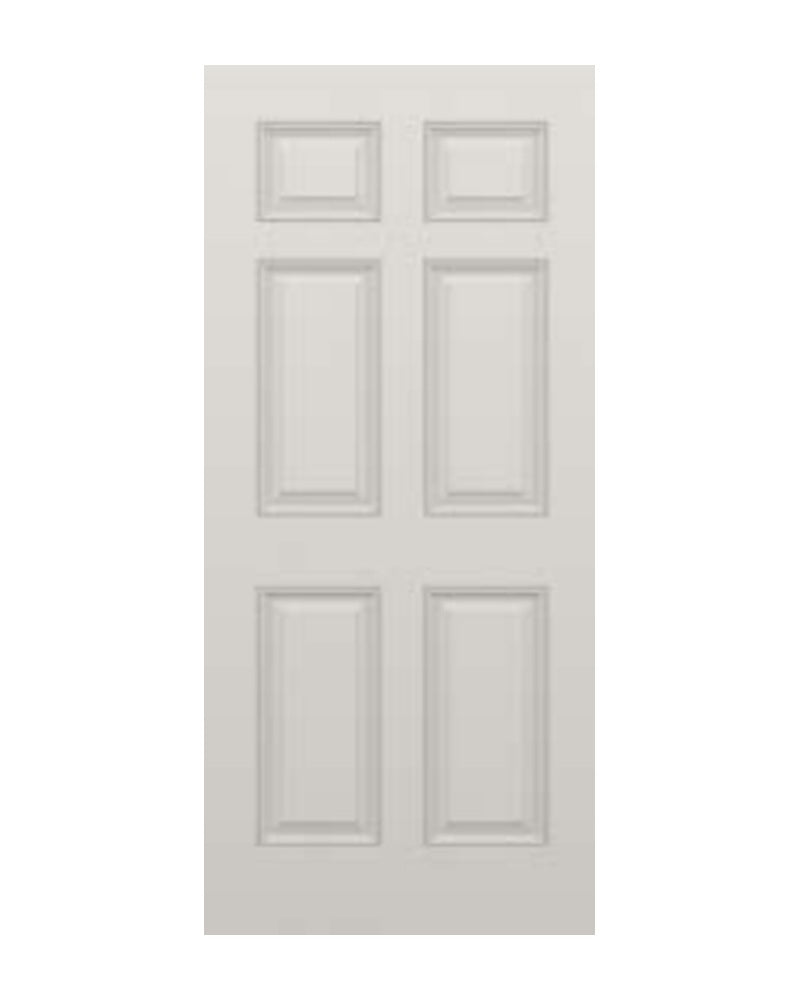 PlastPro Smooth 6-Panel Fiberglass Exterior Door