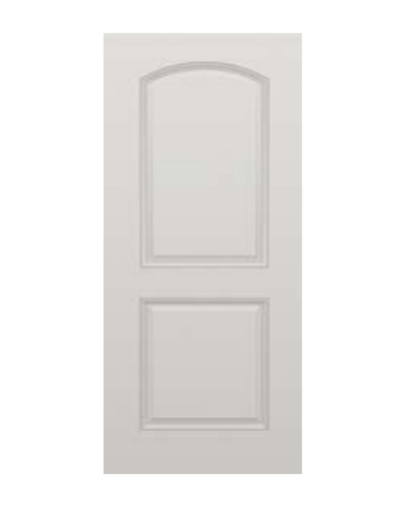 PlastPro Smooth Arched 2-Panel Fiberglass Exterior Door