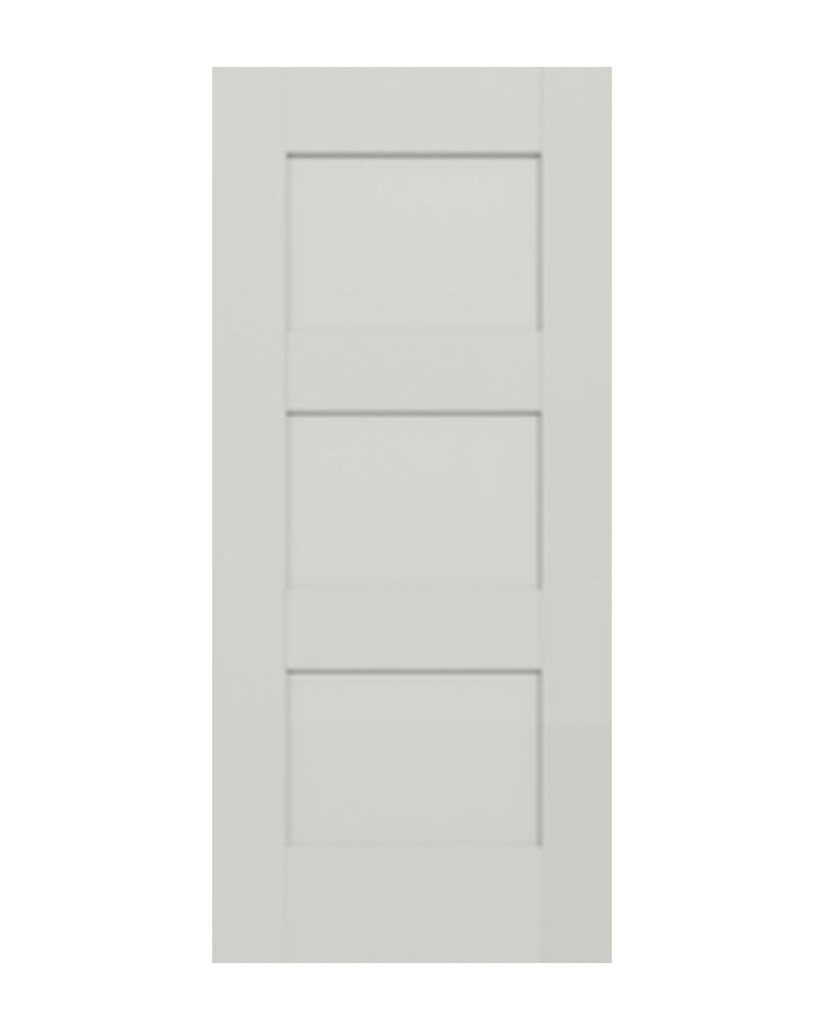 PlastPro Smooth Shaker 3-Panel Fiberglass Exterior Door