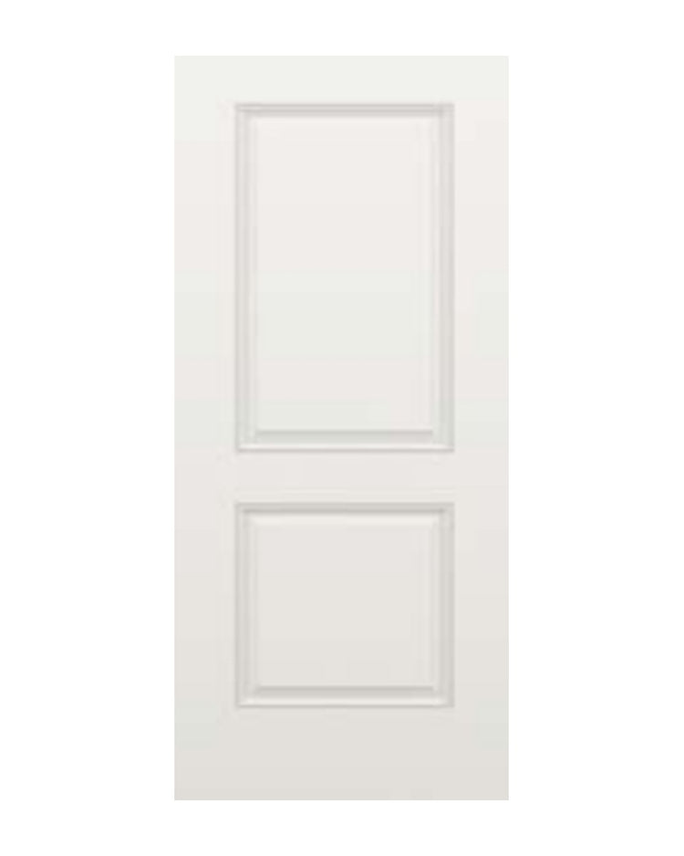 PlastPro Smooth Square 2-Panel Fiberglass Exterior Door