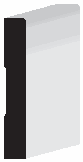 Woodgrain No. 0412 Baseboards profile illustration