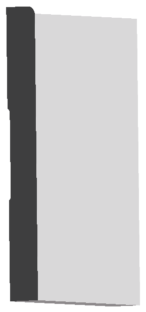 Woodgrain No. 0603 Baseboards profile illustration