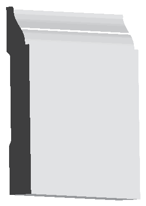 Woodgrain No. 0635 Baseboards profile illustration