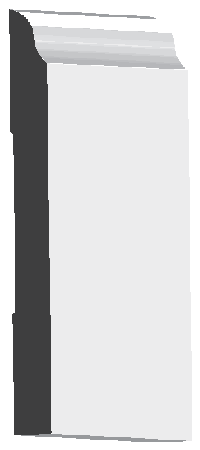 Woodgrain No. 0658 Baseboards profile illustration