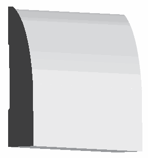 Woodgrain No. 3726 Baseboards profile illustration