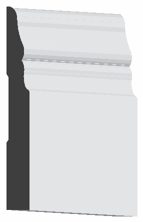 Woodgrain No. B021 Baseboards profile illustration