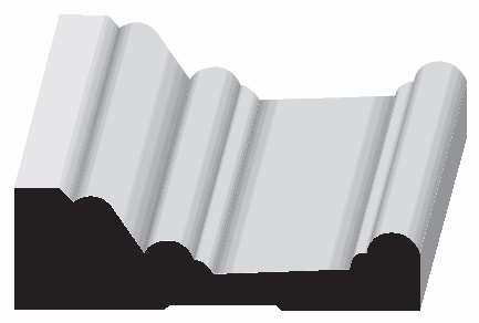 Woodgrain No. 1003 Casings profile illustration