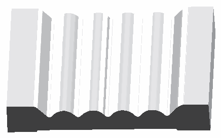 Woodgrain No. 1006 Casings profile illustration