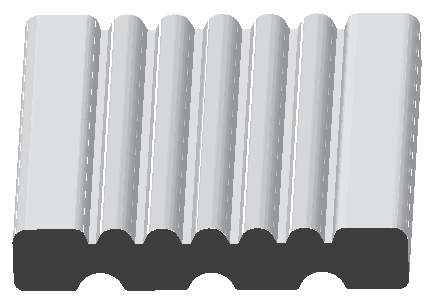 Woodgrain No. 286 Casings profile illustration