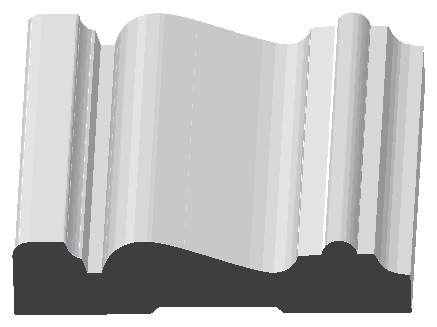 Woodgrain No. 312 Casings profile illustration