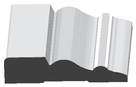 Woodgrain No. 315 Casings profile illustration