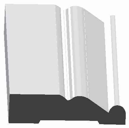 Woodgrain No. 316 Casings profile illustration