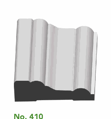 Woodgrain No. 410 Casings profile illustration