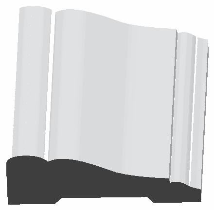 Woodgrain No. 442 Casings profile illustration