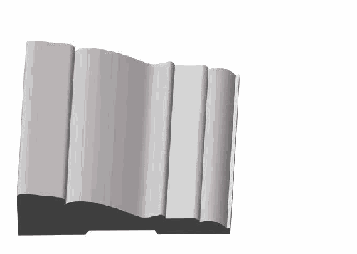 Woodgrain No. 711 Casings profile illustration