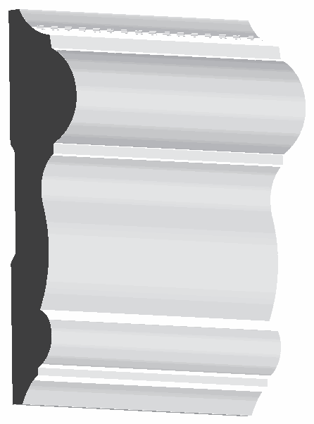 Woodgrain No. 297 Chair Rails profile illustration