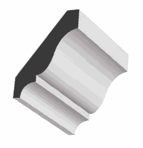 Woodgrain No. 51 Crown Mouldings profile illustration