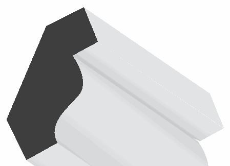 Woodgrain No. 61 Crown Mouldings profile illustration
