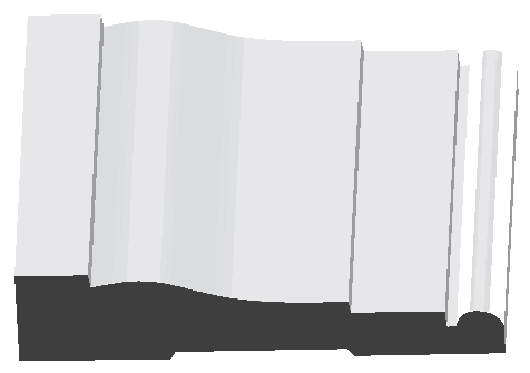WM 445 profile illustration — refer to the product dimensions