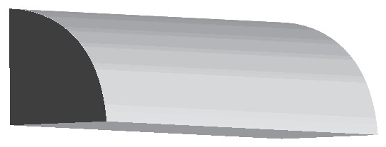 Woodgrain No. 105 Utility Mouldings profile illustration