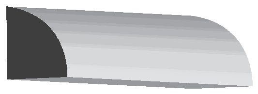 Woodgrain No. 106 Utility Mouldings profile illustration