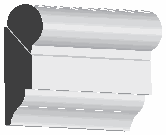 Woodgrain No. 273 Utility Mouldings profile illustration