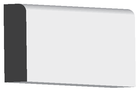 Woodgrain No. 887 Utility Mouldings profile illustration